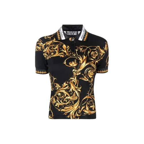 VERSACE JEANS COUTURE Черное Женское Поло
