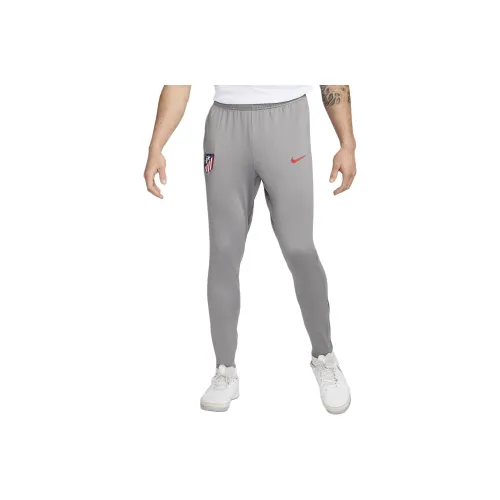 Nike Atletico Madrid Команда Футбол Низ Мужской Простой Pewter Noise Вода Зеленый Светло-красный