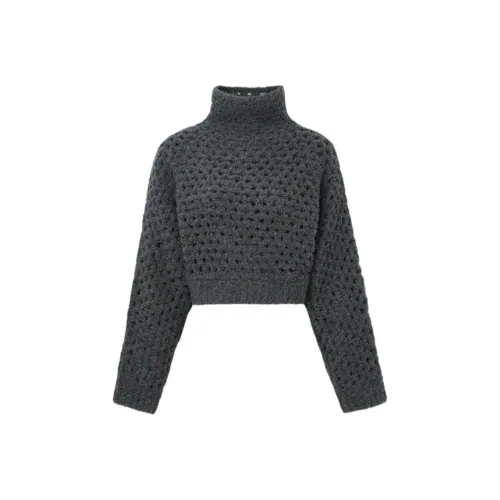 Brunello Cucinelli Темно-серые Женские Свитеры