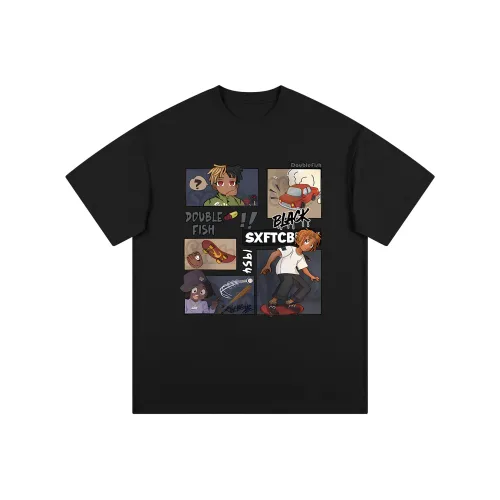 DOUBLEFISH Короткий рукав T-рубашки унисекс