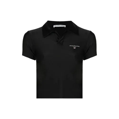 alexander wang Черное Женское Поло