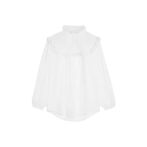 CELINE SS24 Рубашка Женская Мел Белый