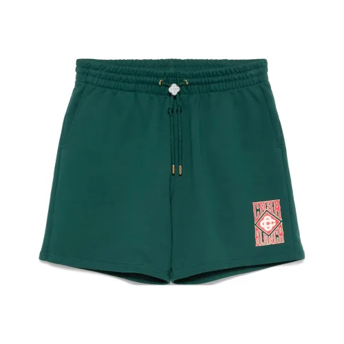 CASABLANCA SS25 Повседневные шорты Мужские Лесной зеленый