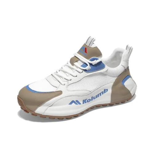 KOLUMB Дышащий Moisture Wicking Низкий Топ Casual Мужской Белый Абрикос