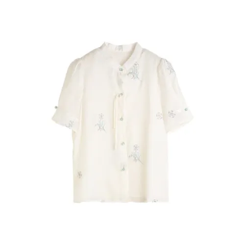 Hang Yi Court Рубашка Женская Экрю