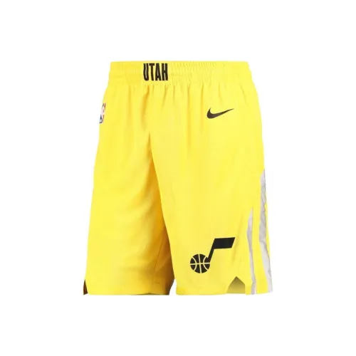 NBA Utah Jazz Nike Icon Swingman Баскетбольные шорты Мужские Желтые