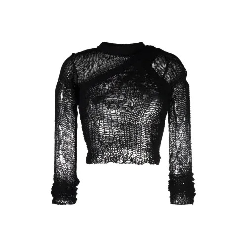 RICK OWENS Черный Женские Кашемировые Свитеры