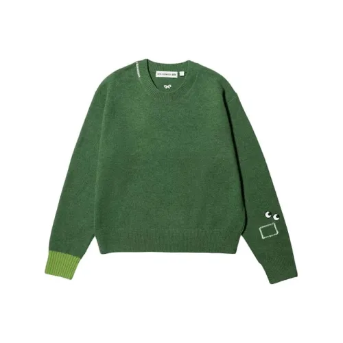 UNIQLO Anya Hindmarch Co Бренд Зеленый Женские Свитеры