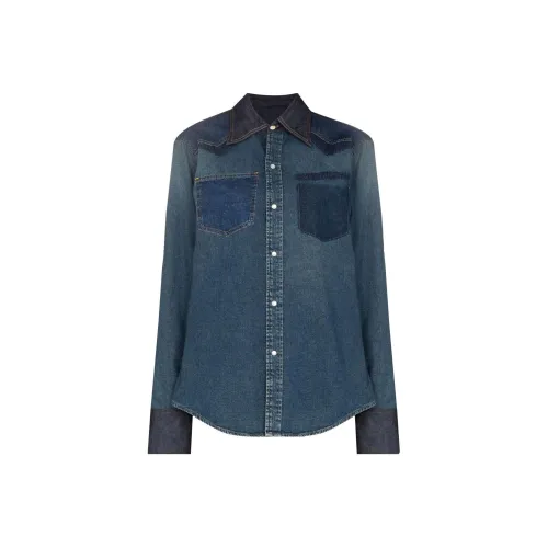 Maison Margiela Синие Женские Рубашки