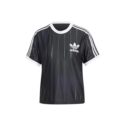 Adidas Originals Adicolor Рукав реглан T-рубашка Женская Черная