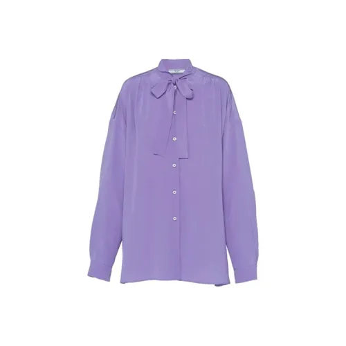 PRADA Фиолетовые Женские Рубашки