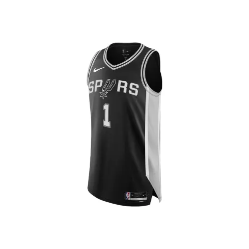 Nike San Antonio Spurs Victor Wembanyama Баскетбольная Джерси Мужская Черная