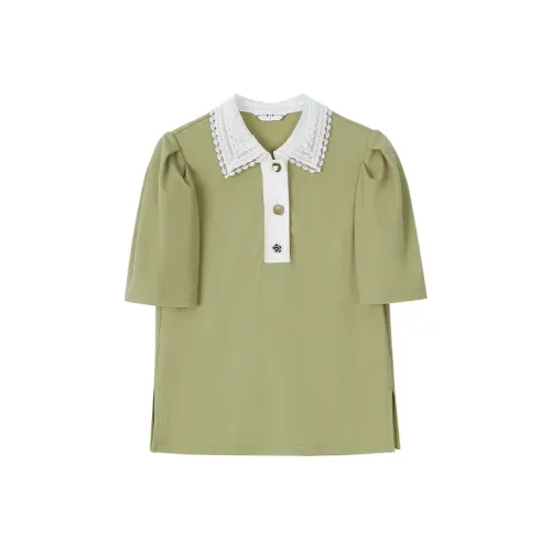 Pit T-Shirt Женская Оливково-зеленая