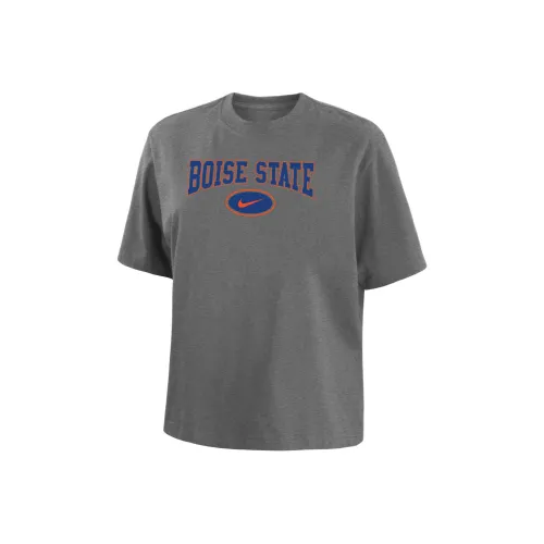 nike Т-рубашка с рукавом женская темно-серая