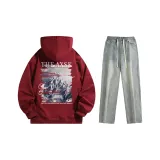 Комплект одежды (Топ бордового цвета + Штаны желтого цвета грязи)