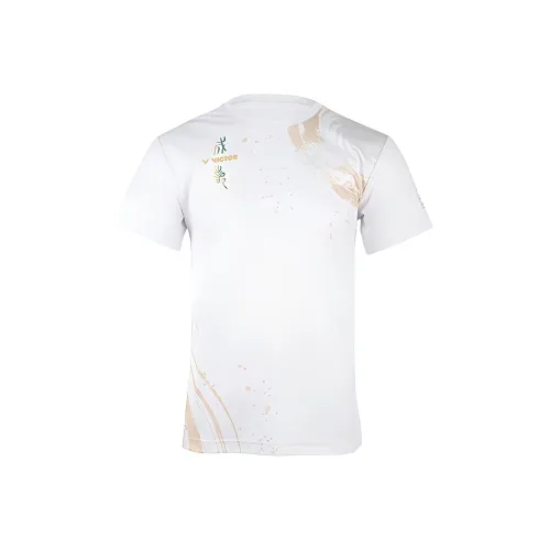 VICTOR Бадминтон Джерси Унисекс Белый