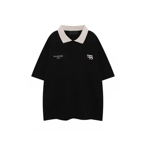 GDMN Рукав с оборванным плечом T-рубашка Унисекс Черный