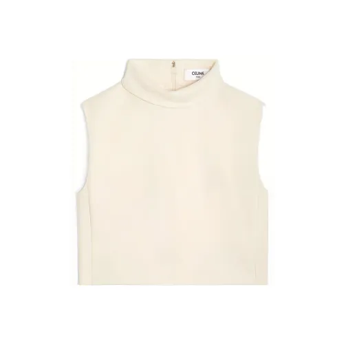 CELINE Экрю Женские T-рубашки