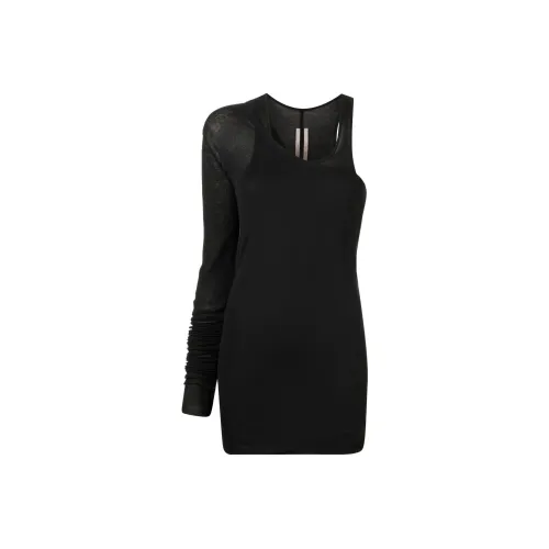 RICK OWENS Черные Женские Т-рубашки
