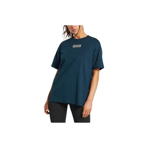GYMSHARK Блок OVERSIZED T-Рубашка T-Рубашка Женская Морской Синий