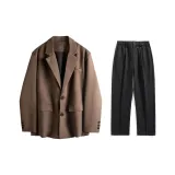 Кофейный (Черный, Повседневные штаны)