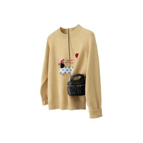 Женские свитеры жёлтого цвета