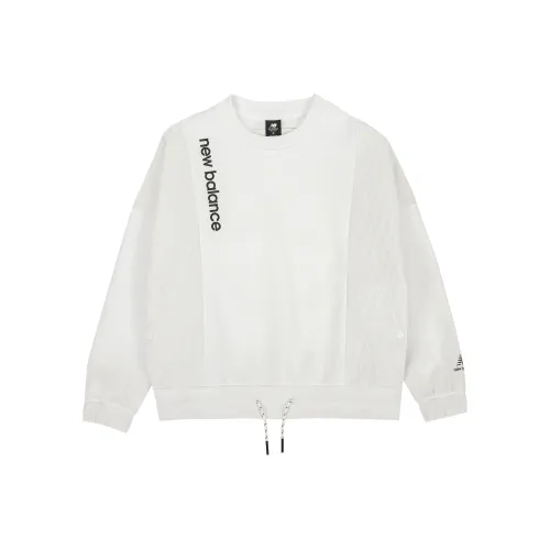 New Balance Белые Женские Свитшоты