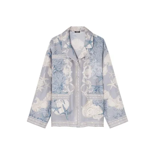 VERSACE SS24 Рубашка Женская Ледяной Синий