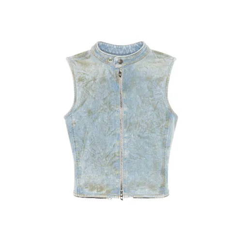 DIESEL SS24 Рубашка Женская Светло-Синяя