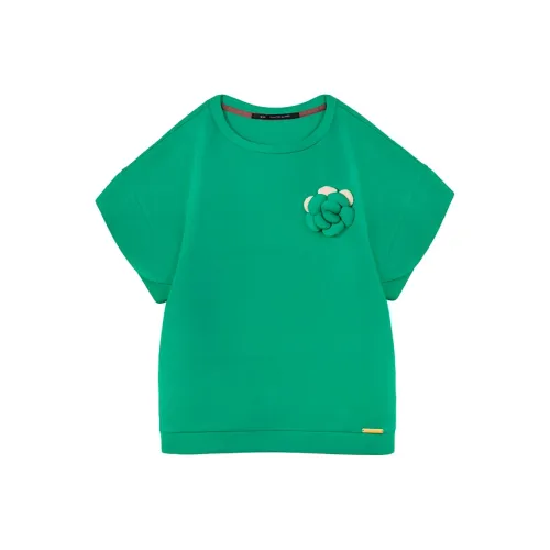 ROSESTUDIOBYGUOPEI T-рубашка Женская Зеленая