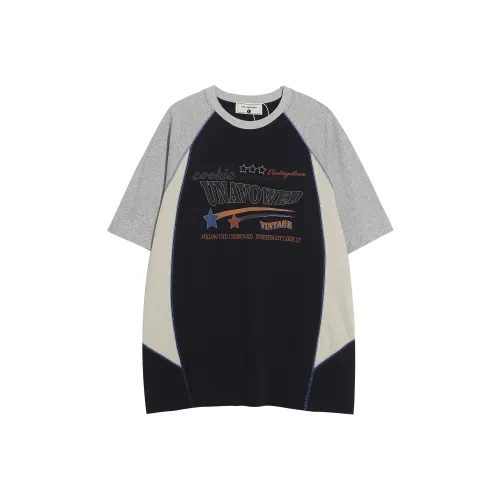 WAYHWEI Летняя футболка с оборванными рукавами женская синяя