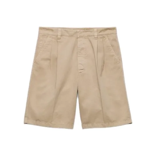 PRADA Khaki Мужские Повседневные Шорты
