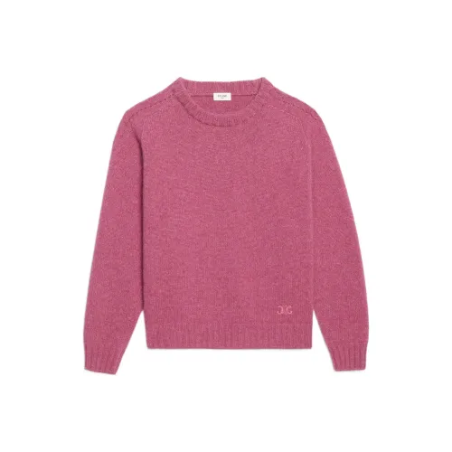 CELINE Кашемир Свитер Женский Фуксия