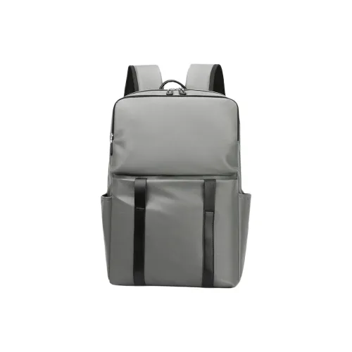 BRABOSTON Nylon Backpack Unisex Gray Black BRABOSTON Нейлоновый рюкзак унисекс серый черный