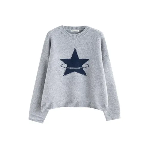 Tonlion Свитер Женский Серый Тон