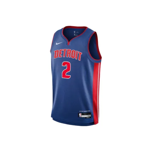 NBA x Nike Detroit Pistons Icon Swingman Баскетбольная Джерси Мужская Синяя