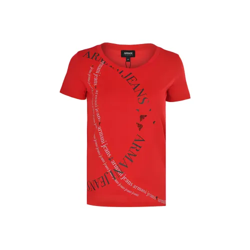 ARMANI JEANS Red Женские Футболки