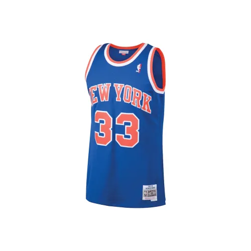 NBA New York Knicks Патрик Эвинг 1991-92 ROAD Swingman Баскетбольная Джерси Мужская Синяя