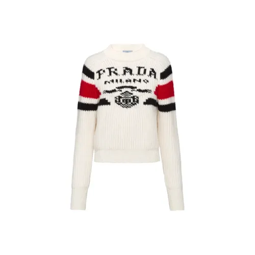 PRADA Белый Женские Кашемировые Свитеры