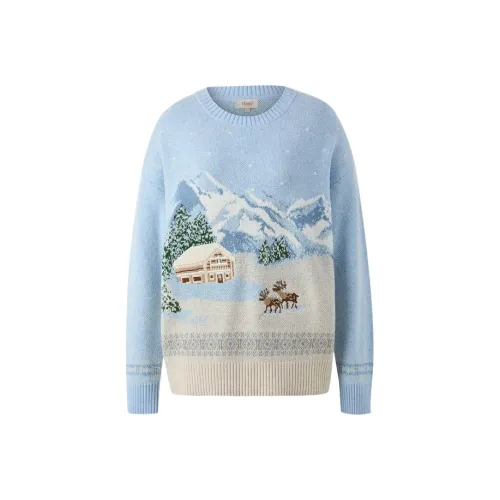 E.land Свитер Женский Светло-Синий