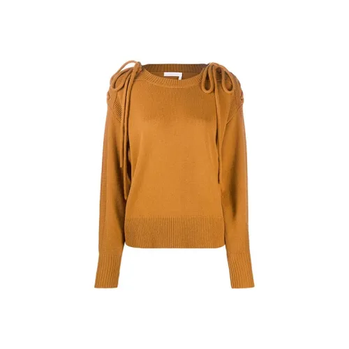 See By Chloe Кашемир Свитер Женский Желтый Коричневый