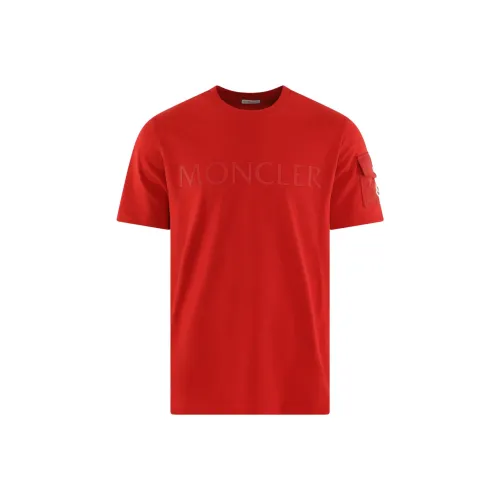 MONCLER Red Мужская T-рубашка