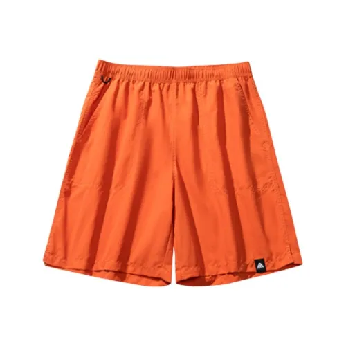 ANTA Outdoor Collection Повседневные шорты Мужские Карамельно-оранжевые