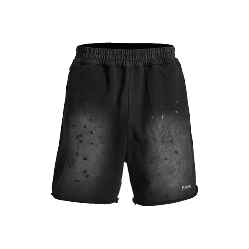 P.M.W Повседневные шорты унисекс черные