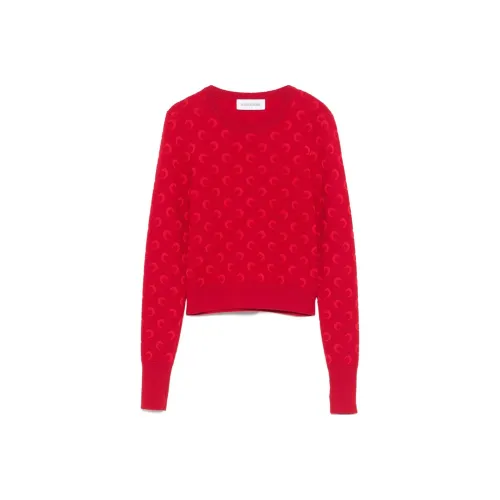 Marine Serre SS25 Свитер Женский Темно-Красный