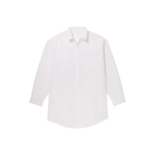 Victoria's Secret Розовый Boyfriend Платье-рубашка Белая Рубашка Женская Белая