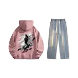Set (Пыльно-розовый Стандартное издание + Винтажные синие Джинсы)