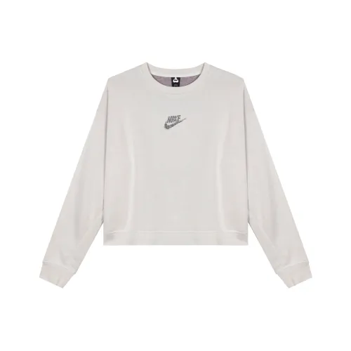 Nike Толстовка Женская Светло-Серебристая Серый