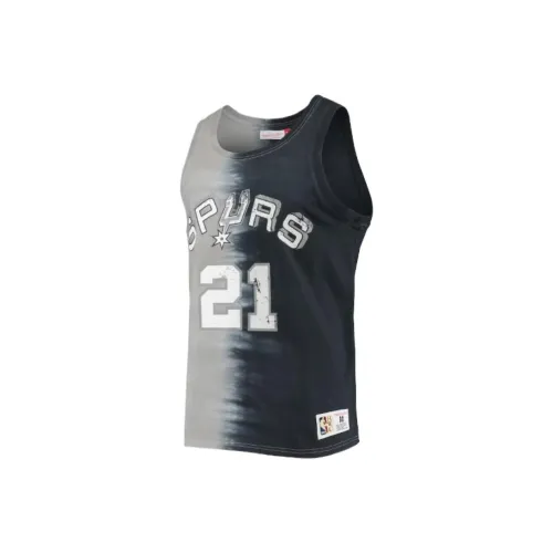 NBA Mitchellness Hall of Fame San Antonio Spurs Баскетбольная Джерси Мужская Черная