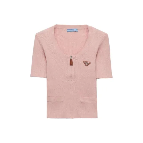 PRADA SS24 Трикотаж Женский Розовый